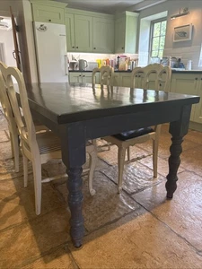 Four Stunning Chairs W Fab French Table - Picture 1 of 7