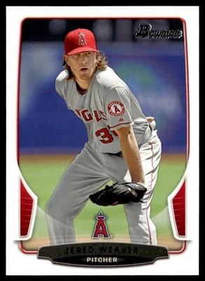 2013 Bowman Jered Weaver Los Angeles Angels #9 - Image 1 of 2