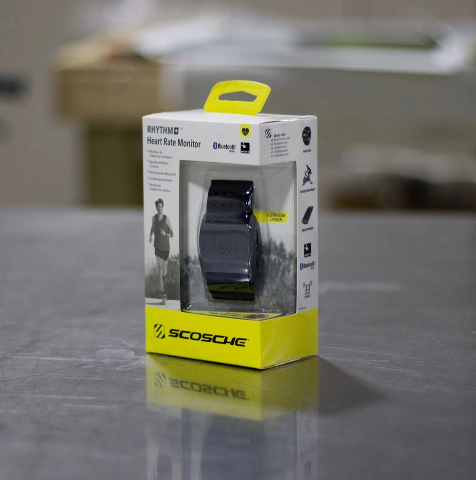 Scosche Rhythm+ Negro Bluetooth Impermeable Brazalete Inteligente Monitor de Ritmo Cardíaco Foto 1 de 4