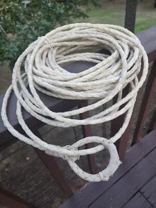 70 Foot "approx" Riata Rawhide Leather Braided Rope. NEW EXCELLENT CONDITION#R70 - Picture 1 of 9