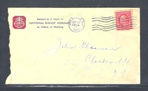 1910 NABISCO ADVERTISING CORNER + INVOICE TO CANASTOTAN NY - WITH RECEIVER - Picture 1 of 3