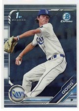 2019 Bowman Draft JJ Goss 1st Chrome #BDC-61 Tampa Bay Rays