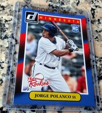 JORGE POLANCO 2014 Donruss Rookie Card RC Logo Minnesota Twins 30 Home Runs $$$