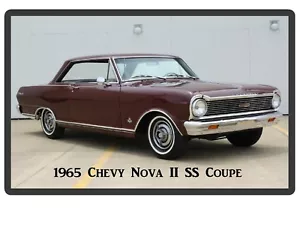 Chevy II Nova SS 1965 cupé marrón refrigerador automático/caja de herramientas imán - Imagen 1 de 1