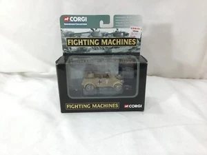 NEW Corgi Fighting Machines WWII Afrika Corps German Kubelwagon Jeep Boxed - Picture 1 of 2
