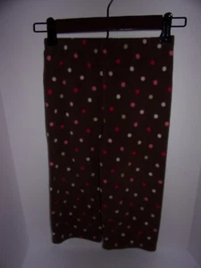 Carters: Girls 4T Brown And Polk A Dot Leggings - Picture 1 of 2