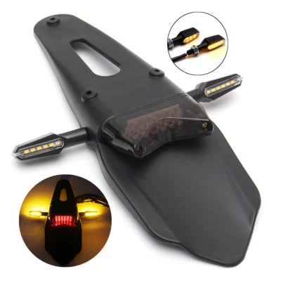 Luz trasera de freno LED de enduro para guardabarros Smoke Dirt Bike Foto 1 de 4