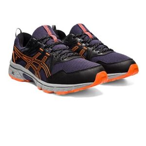 Asics Mens Gel-Venture 8 Trail Running Shoes Trainers Sneakers Black Blue Orange