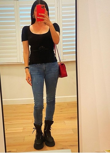 Maglione vintage Valentino anni '90 a maniche corte con cintura fiori paillettes