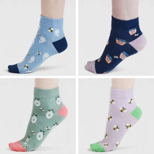 THOUGHT (BRAINTREE) ORGANIC COTTON LADIES' TRAINER SOCKS - BETH BEE SPW932-BNWT - Picture 1 of 14
