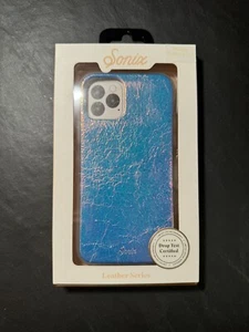 Iphone 11 plus/Xs/ X phone case | Sonix Leather series, Reflective Purple/Blue - Picture 1 of 3