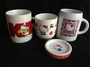 3 tazas vintage de Sanrio Hello Kitty de Japón - envío gratuito - Imagen 1 de 3