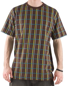 Nomis Supremo Short Sleeve T-Shirt, Men's Small, Brown with Stripes New - Picture 1 of 1