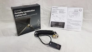 NEW Kensington clicksafe portable combination Laptop Security Lock - Picture 1 of 10