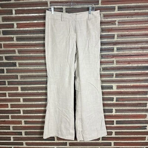 Pantalones de vestir New York & Company elásticos beige lisos informales de negocios para mujer talla 8 - Imagen 1 de 3