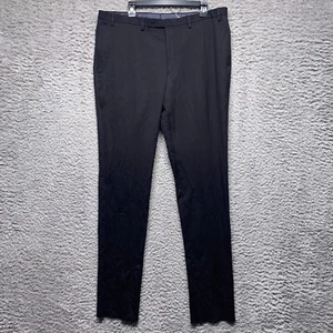 Pantalones Calvin Klein Para Hombre 37 36 Sin Dobladillo Negro Vestido Negocios Elastizados 012170 - Imagen 1 de 6