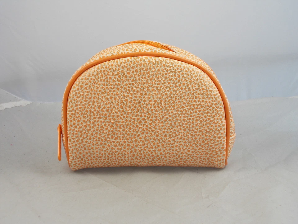 Bolso de Maquillaje Cosmético Bare Minerals Escentuals Naranja Mandarina Imitación Cuero Cúpula Foto 1 de 1