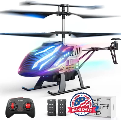 Helicóptero a Control Remoto RC Con Luz Avión Volador Juguetes 24min Vuelo Foto 1 de 4