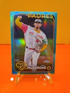 2024 Topps Chrome Aqua Refractor #192 Joe Musgrove /199 San Diego Padres - Picture 1 of 5