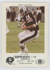 1984 Jogo Ottawa Rough Riders Police Pat Stoqua