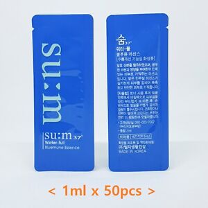 SU:M37 Water Full Bluemune Essence 1ml x 50pcs Moisturizing Nutrition K-Beauty
