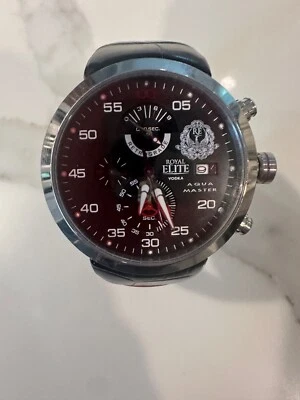 Royal Elite Aqua Master Watch, 14k Gold And Stainless Steel Back - Image 1 of 4