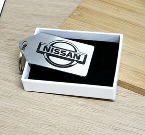 Nissan Style Keyring, Nissan Key Chain, Stainless Steel and Laser Etched - Picture 1 of 2