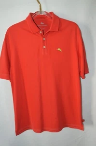 Tommy Bahama Polo Shirt Men's L Cotton Red - Picture 1 of 6