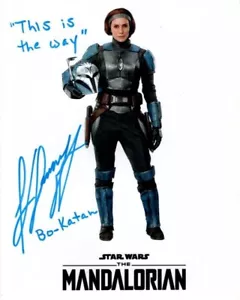 Katee Sackhoff signiertes 8x10 Star Wars The Mandalorian Bo-Katan Foto mit Holo Echtheitszertifikat - Bild 1 von 2