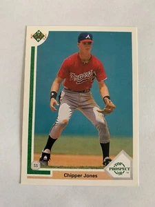1991 Upper Deck #55 Chipper Jones RC - Atlanta Braves - Foto 1 di 2