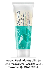 Avon Foot Works All in One Pedicure Cream with Pumice & Mint 75ml - Picture 1 of 1