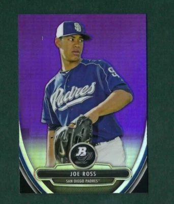 2013 Bowman Platinum Chrome Purple Refractor #BPCP82 Joe Ross SD Padres - Image 1 of 2