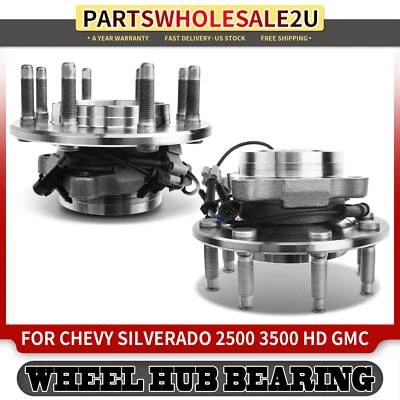 2x Conjunto de buje y cojinete de rueda delantera para Chevy Suburban 2500 GMC Sierra Hummer Foto 1 de 4