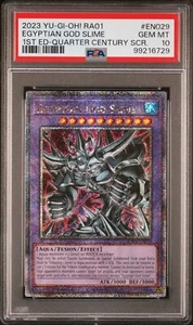 Yugioh - Egyptian God Slime RA01-EN029 1st Edition Quarter Century Rare PSA 10 - Picture 1 of 2
