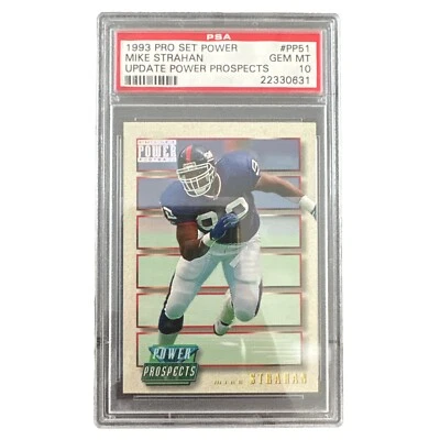1993 PRO SET POWER UPDATE PROSPECTS MIKE MICHAEL STRAHAN RC PSA 10  - Image 1 of 2