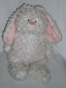 GANZ 17" Plush BELLIFULS BUNNY Rabbit WHITE Pink Ears Large Stuffed Animal Toy - Picture 1 of 4