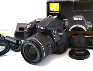 Nikon D3300 24.2MP Digital SLR Camera AF-P 18-55mm f/3.5-5.6G VR Lens From Japan - Picture 1 of 18
