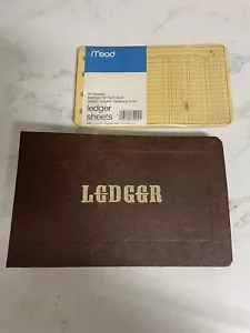 Vintage unbenutzt braun & gold Ringbuch Buch mit ungeöffneten Nachfüllseiten - Bild 1 von 11