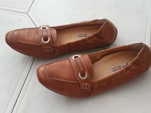 Paul Green München hellbraune weiche Leder Halbschuhe UK5 EU38 US7,5 Damen Mokassin Flats - Bild 1 von 16