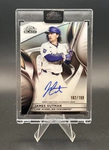 2025 Topps Chrome Black - Autographs James Outman #CBA-JO Refractor /199 (AU) - Picture 1 of 2