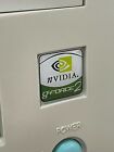 NVidia Geforce 2 3 4 Ti500 Ti4600 DOMED 1x1 Retro Computer Case Badge Sticker