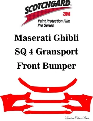 Proteção de pintura 3M Scotchgard Pro Series 19 2020 2021 Maserati Ghibli Gransport - Imagem 1 de 3