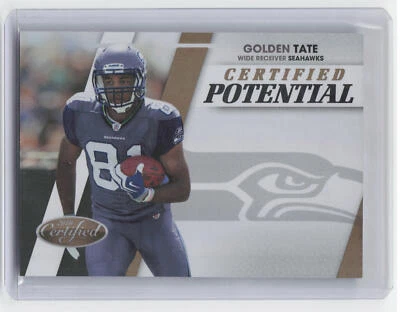 2010 Panini Certified #20 Golden Tate Certified Potential Mirror Gold #04/25 - Image 1 of 2