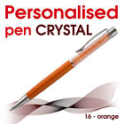Personalised metal pen CRYSTAL Wedding Christmas Teacher gift School leavers