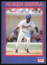 1990 Starline Long John Silver #33 Ruben Sierra Texas Rangers