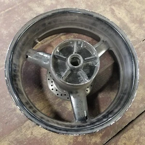99-02 1999 2000 2001 2002 YAMAHA YZF R6 REAR WHEEL BACK RIM STRAIGHT Scratched - Picture 1 of 13