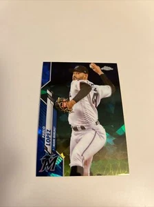 2020 Topps Chrome Sapphire Edition Pablo Lopez #504 Miami Marlins - Picture 1 of 2