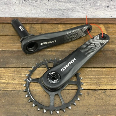 SRAM SX Crank Set 175 mm DUB PF30 BB30 32t Eagle Chainring X Sync 2 Arm - Image 1 of 4