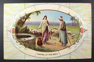POSTCARD Rachel at the Well; Philco Publishing; Embossed; Unposted - Picture 1 of 2