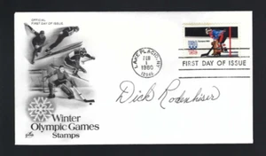 Richard Rodenhiser signed cover 1960 US Olympic Hockey Gold Medal Winner - Picture 1 of 1